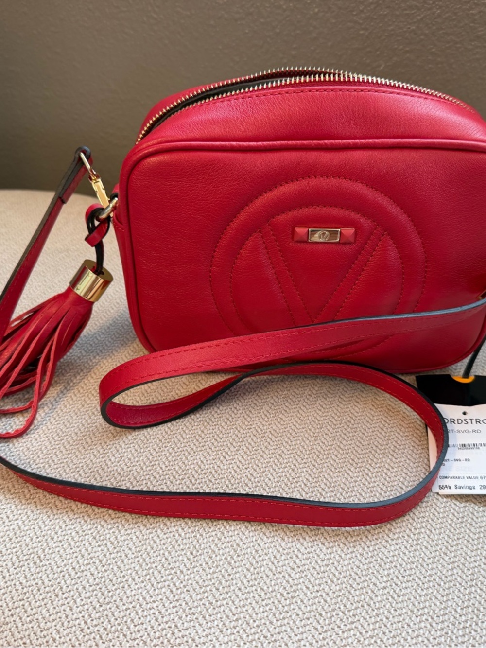 Valentino cross body handbag. Brand new. Red. 9x7x2